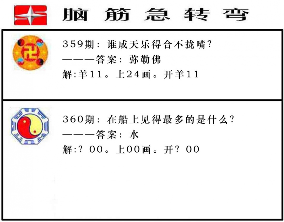 360期脑筋急转弯[图]