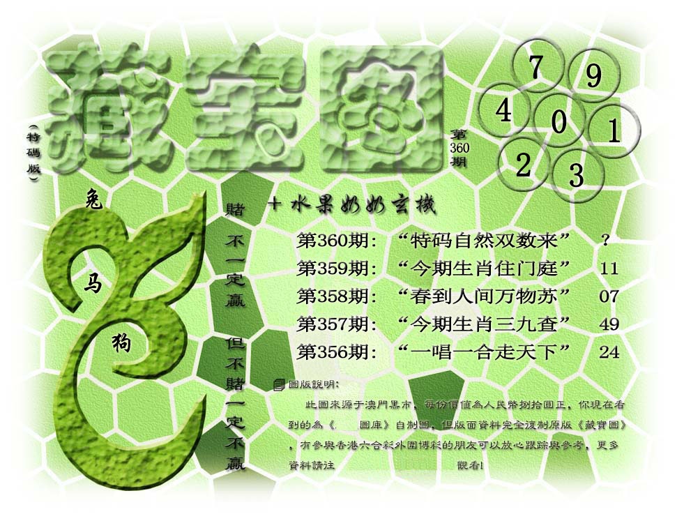 360期(水果奶奶藏宝图)正版[图]