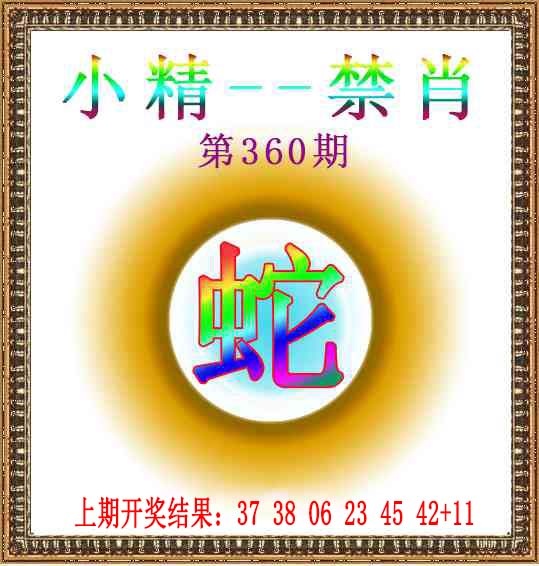 360期小精禁肖[图]