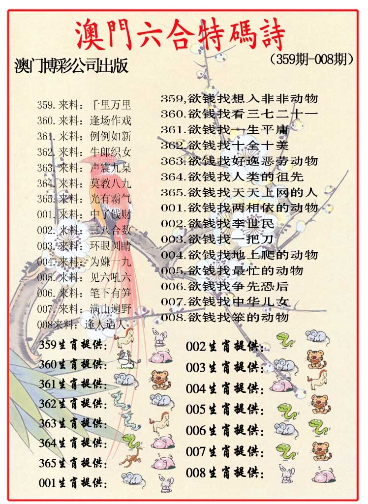 360期内部特码诗[图]