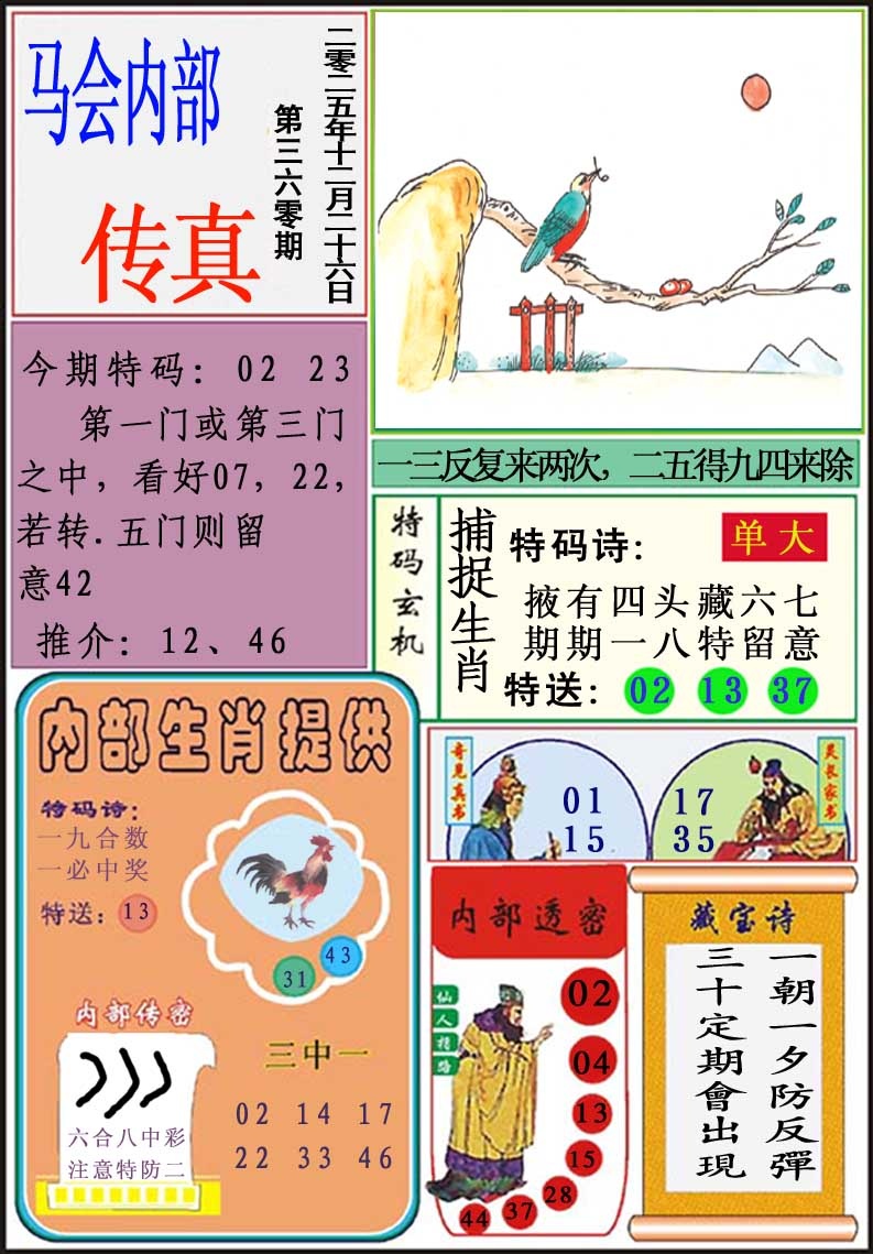 360期马会内部传真[图]