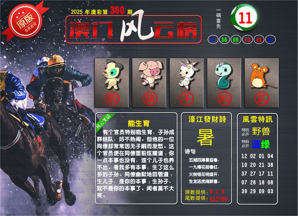 360期澳门风云榜[图]