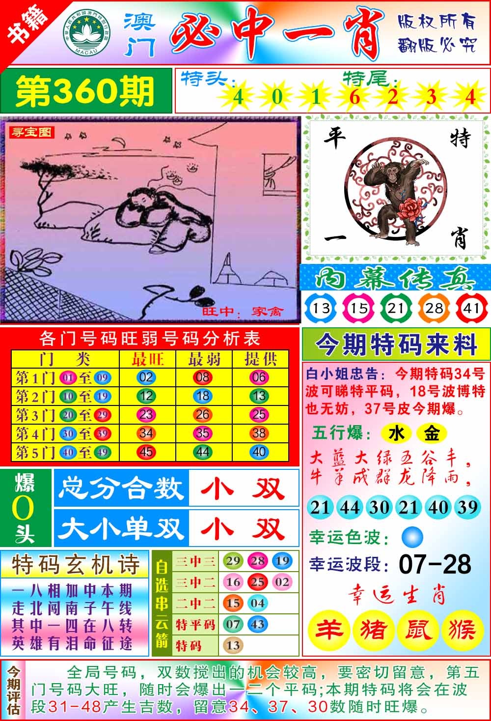 360期澳门玄机一特[图]