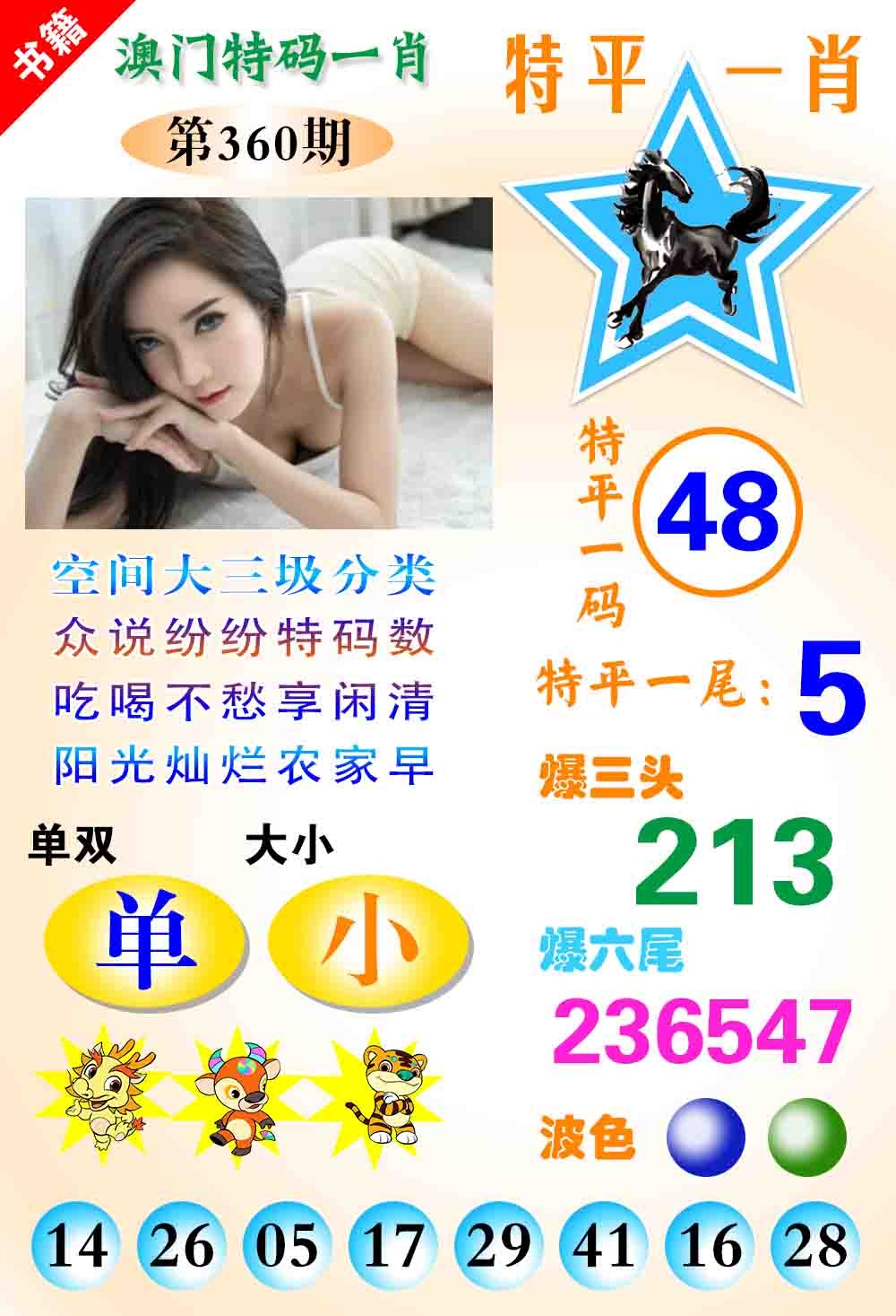 360期澳门特码一肖[图]