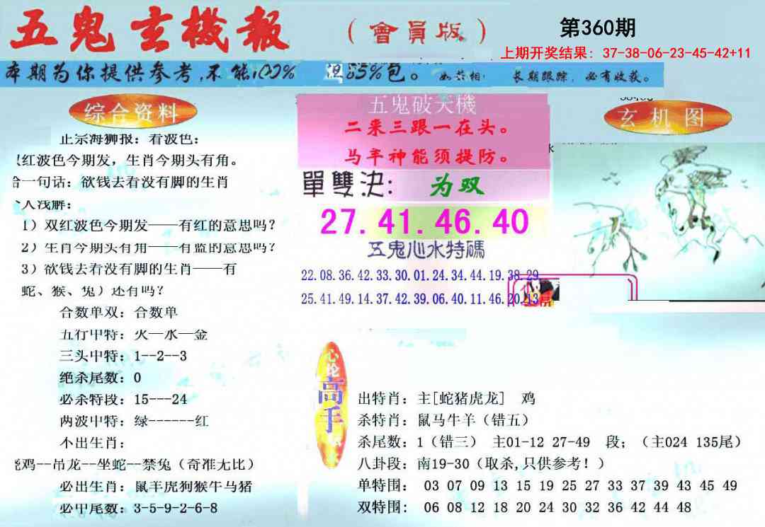 360期新五鬼玄机[图]
