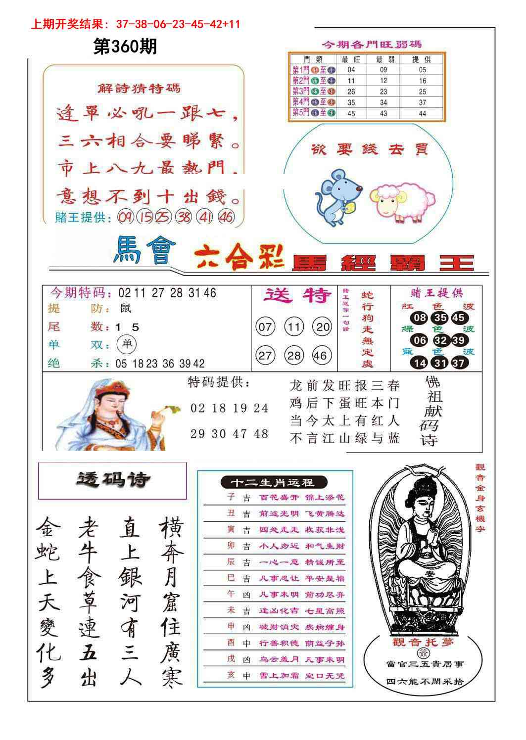 360期马经霸王[图]