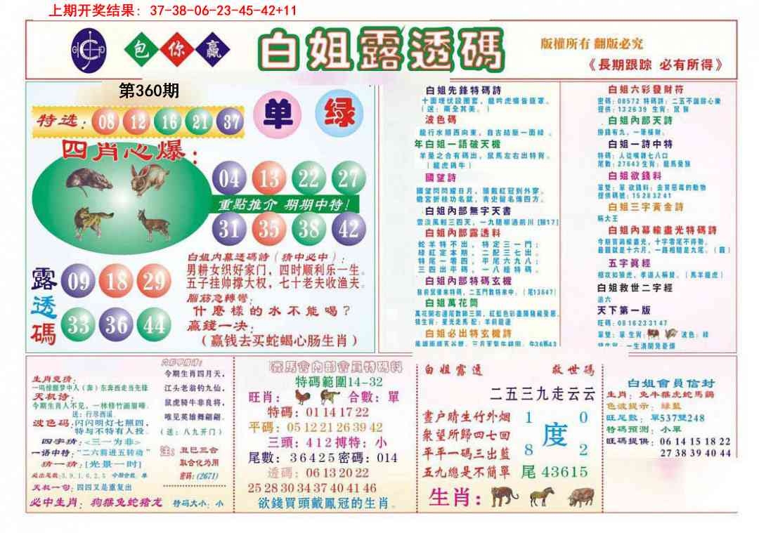 360期马会专刊B[图]