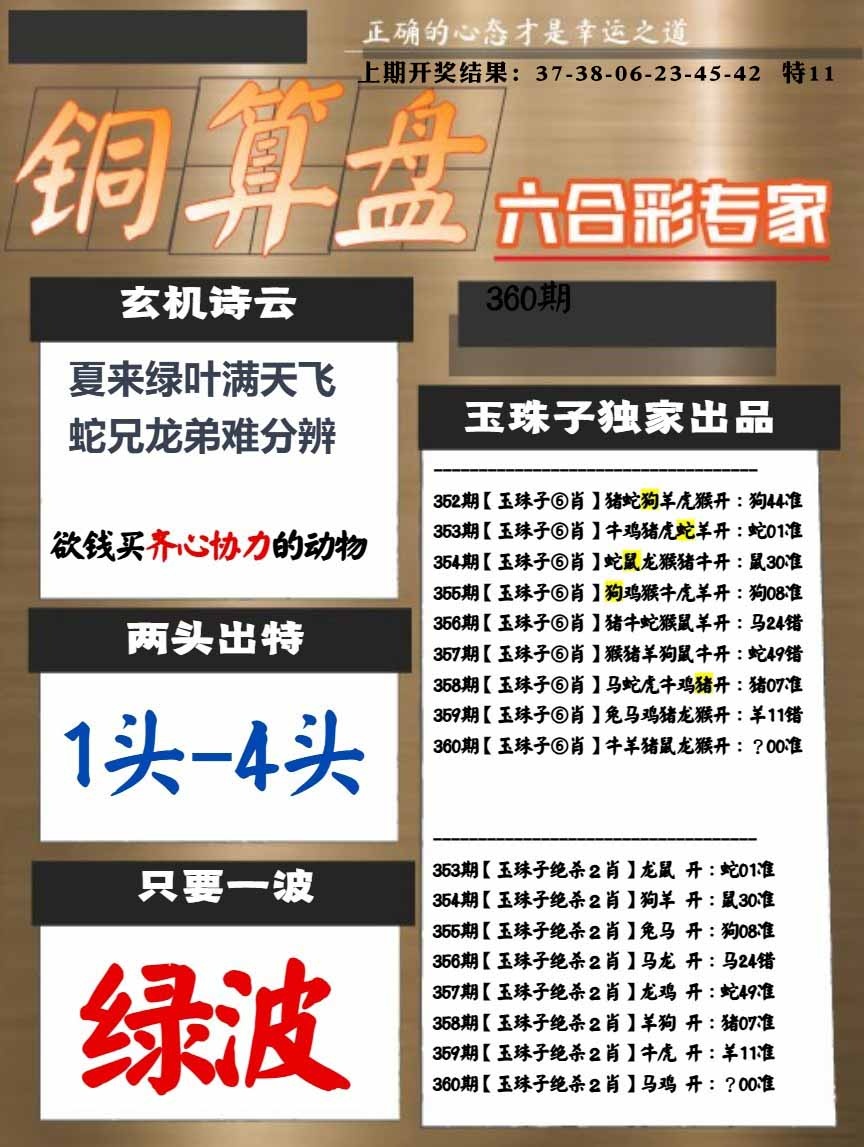 360期白小姐心水[图]